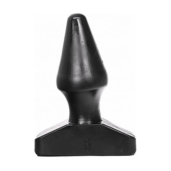 Plug Anal Conique  5 Tailles Grand Format PVC Étanche - All Black