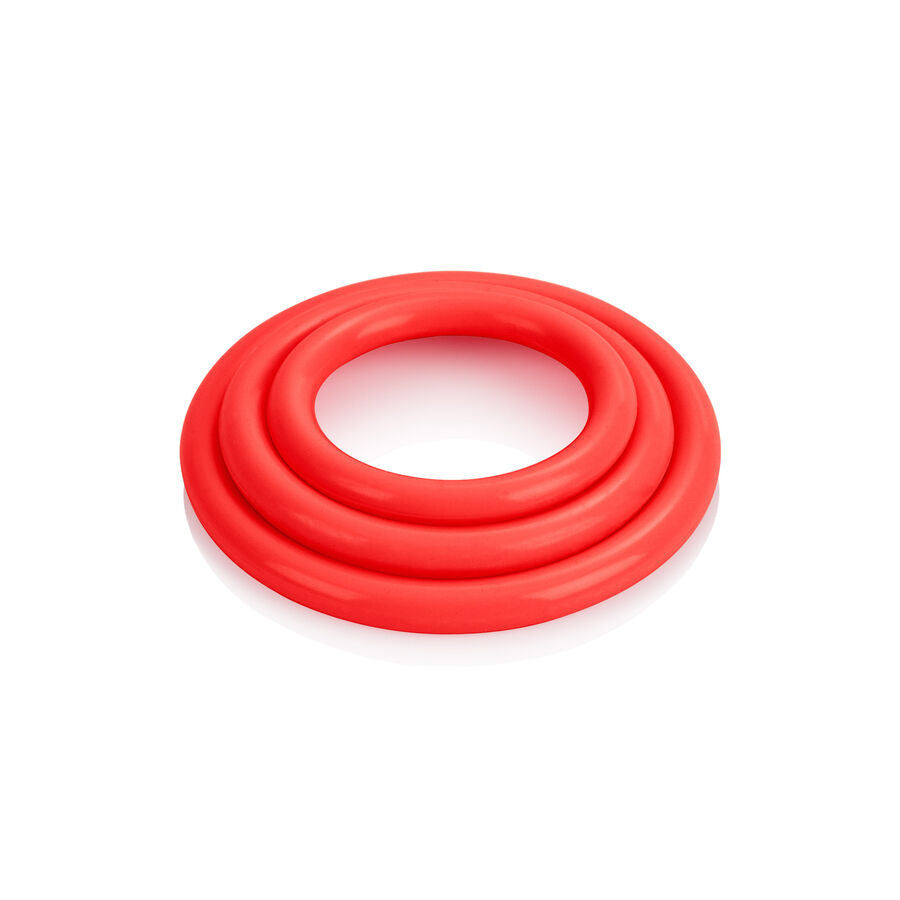 Set 3 Cockrings Phosphorescents Glow in the Dark Silicone - Calexotics