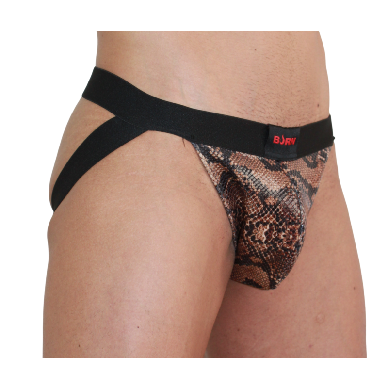 Jockstrap Brillant Échancré Effet Wet Look - Burn