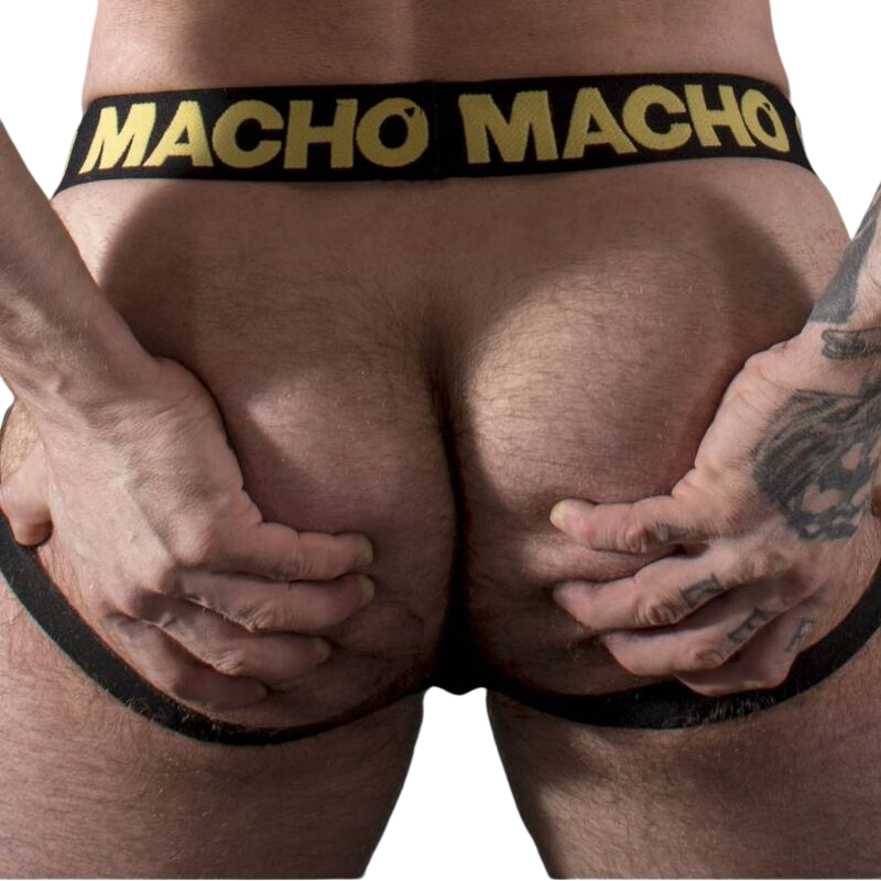 Jockstrap Cuir Ceinture Élastique Ajustable - Macho
