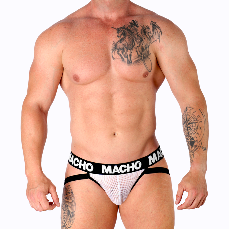 Jockstrap Homme Jock Grid Maille Respirante 4 Tailles - Macho Underwear