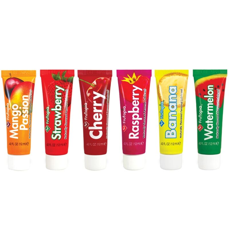 Lubrifiant Aromatisé Frutopia Assortiment 5 Saveurs Base Eau 12 ml - Id Lubricants