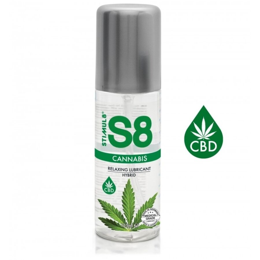 Lubrifiant Hybride au Cannabis S8 Effet Apaisant 2 Contenances - Stimul8