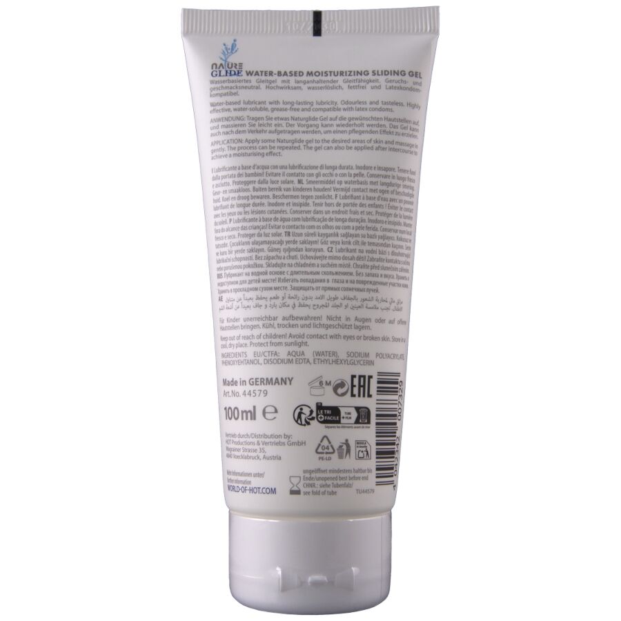 Lubrifiant Nature Glide Base Eau Longue Durée 100 ml - Hot