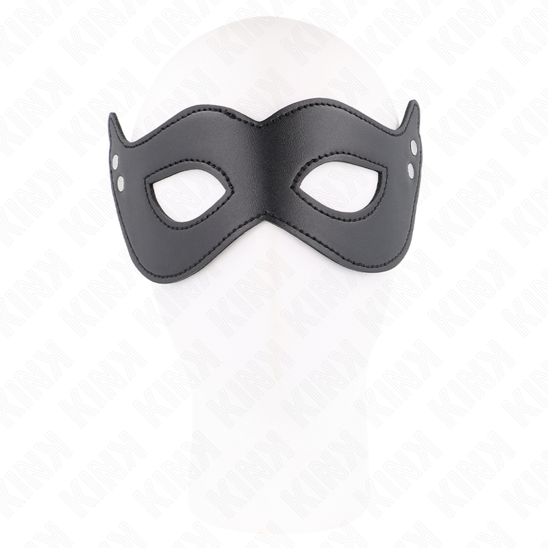 Masque BDSM Cuirette à Rivets Modèle 1 Ajustable 26 x 8 cm - Kink