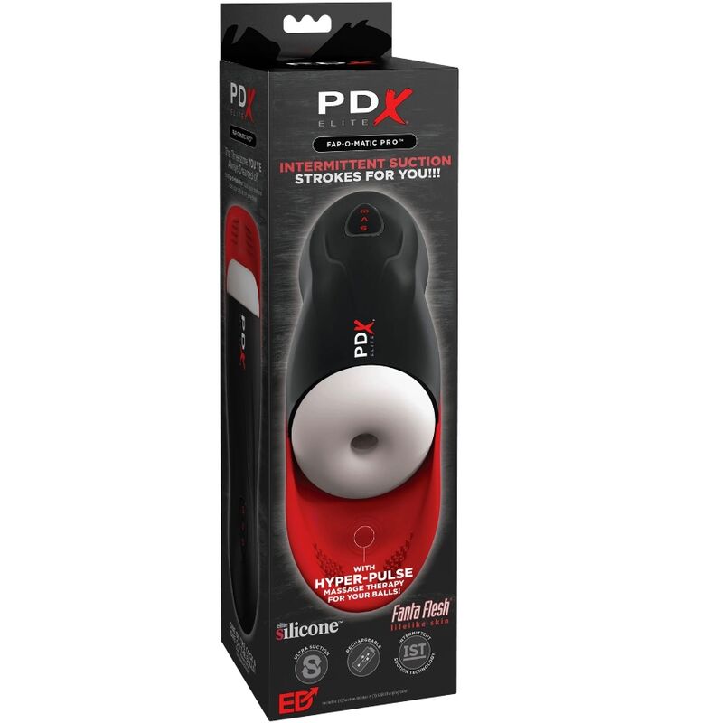 Masturbateur Automatique Fap-O-Matic Pro Aspiration et Base Testiculaire - PDX Elite