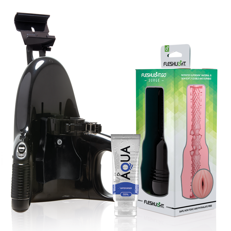 Masturbateur Go Pink Lady Surge Texture Relief + Lubrifiant 50ml - Fleshlight