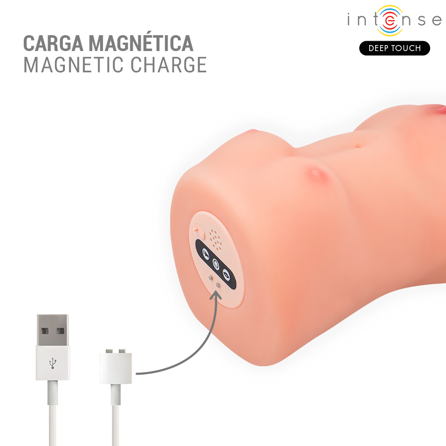 Masturbateur à Succion Vibrant Catherine 10 Modes Activation Vocale - Intense