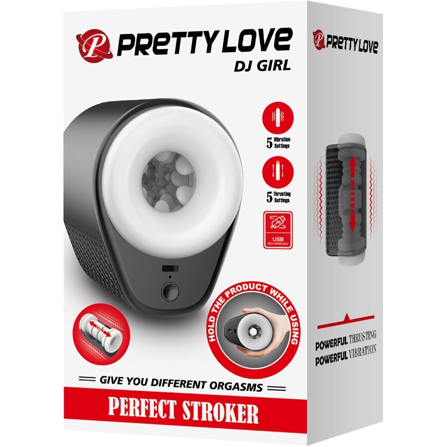 Masturbateur Vibrant 5 Modes Silicone Rechargeable - Pretty Love