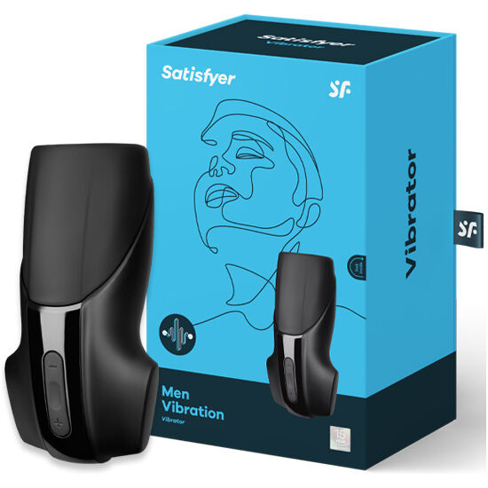 Masturbateur Vibrant Men Vibration 2 Moteurs 11 Modes Rechargeable - Satisfyer