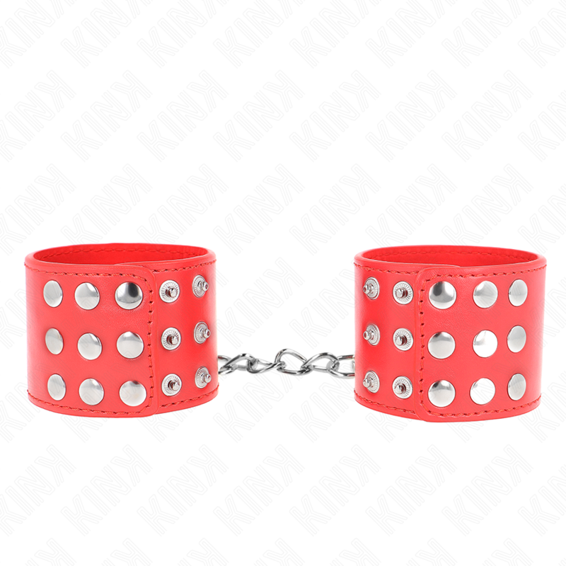 Menottes BDSM Bouton-Pression Réglables 19-24 cm - Kink