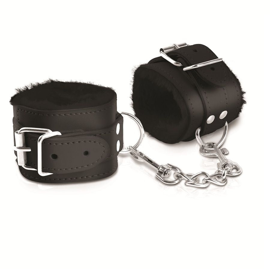 Menottes BDSM Cumfy Doublées Fourrure Boucles Métal Robuste - Fetish Fantasy