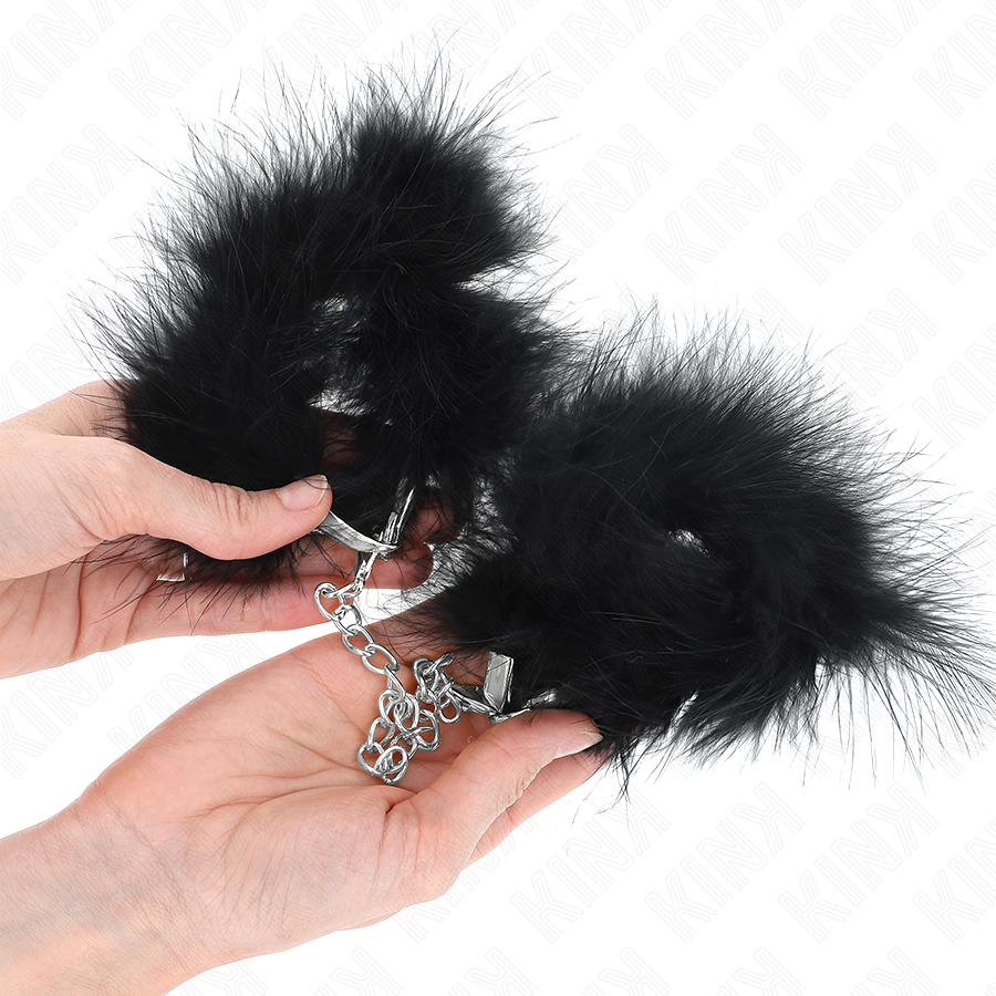 Menottes BDSM Manchettes Mini Plume Réglables Confort - Kink
