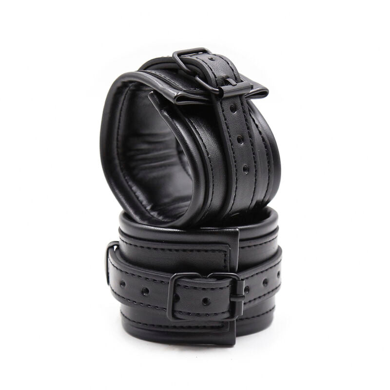 Menottes BDSM Poignets Cuir Ajustables Taille Unique - Ohmama