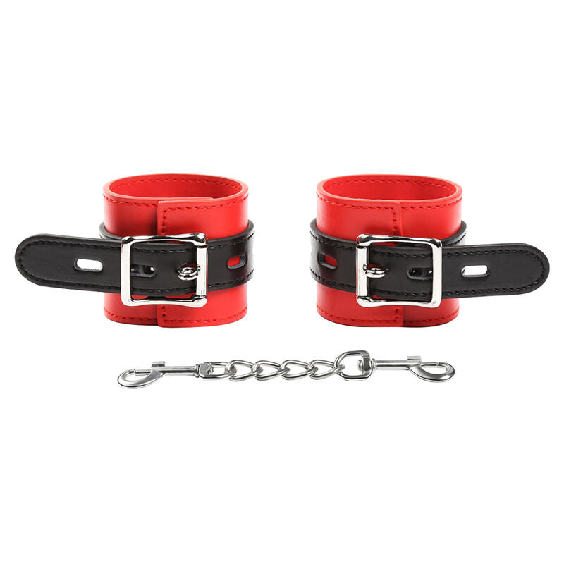 Menottes BDSM Verrouillables Poignets Ajustables Chaîne Métal - Ohmama