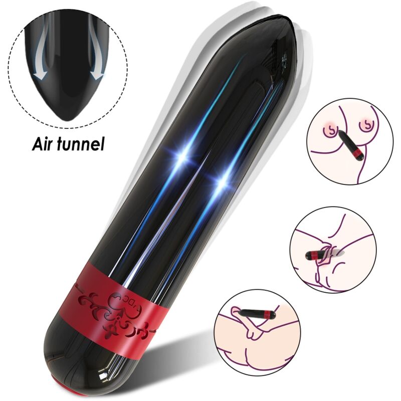 Mini Vibromasseur Bullet Rocket - 9 Modes et Etanche - Armony