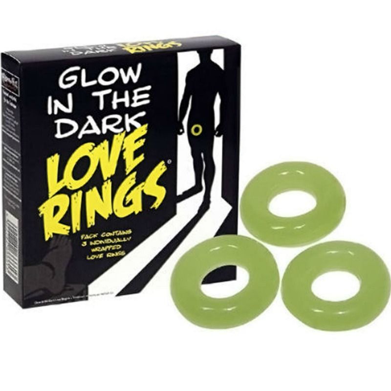 Pack de 3 Cockrings Fluorescents Phosphorescents pour Couple - Spencer & Fleetwood