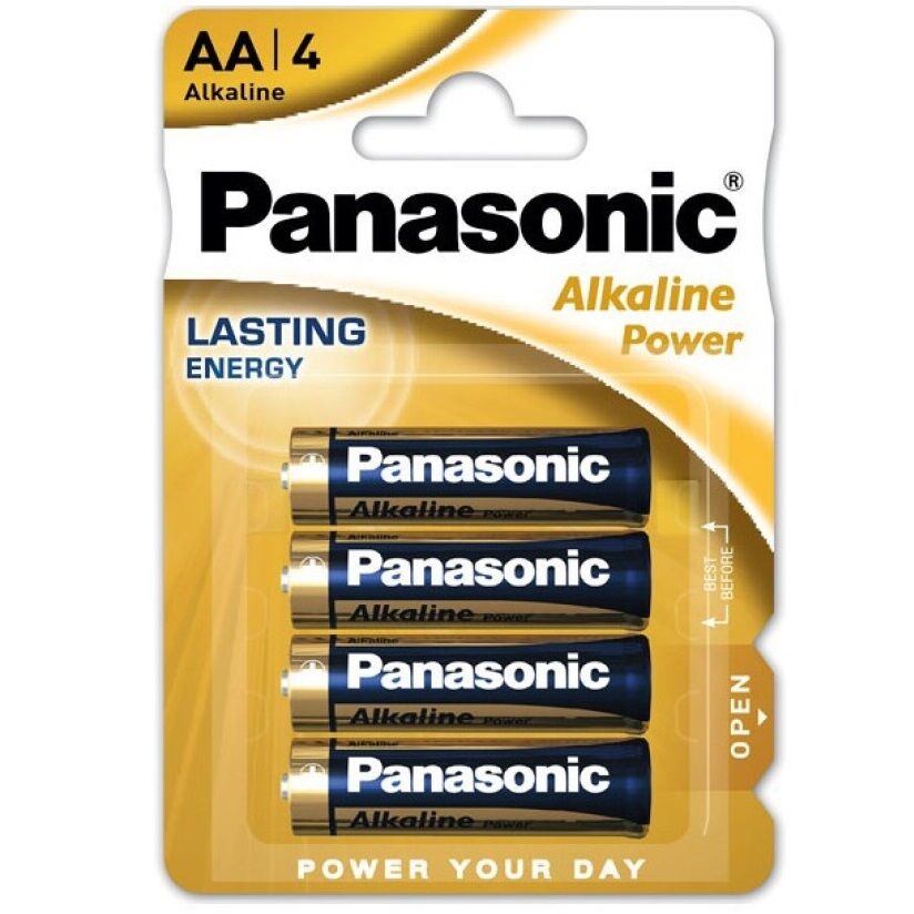 Piles AA Alcalines Bronze LR6 - Panasonic