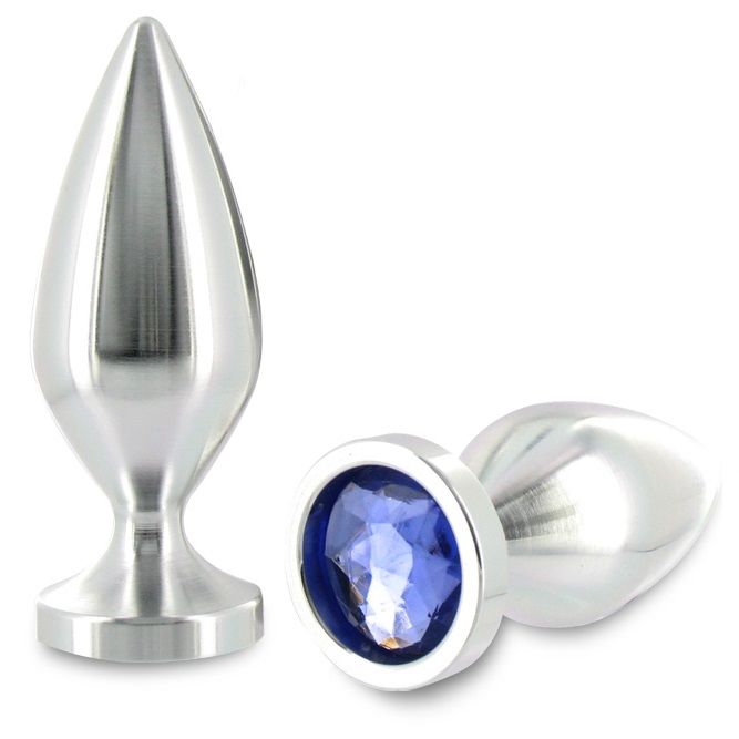 Plug Anal Aluminium Cristal Décoratif 3 Tailles - Metal Hard