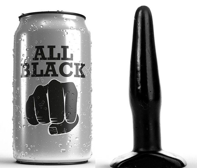 Plug Anal Débutant All Black 11 cm PVC Noir