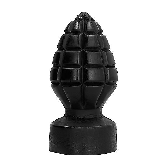 Plug Anal Forme Grenade 14 cm Stimulation Intense - All Black