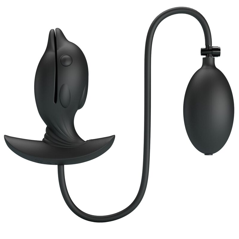Plug Anal Gonflable Delfin Vibrant Rechargeable Silicone - Pretty Love