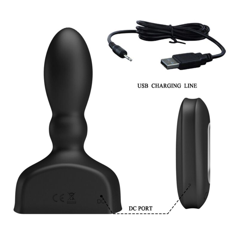 Plug Anal Gonflable Vibrant Télécommande Sans Fil 12 Modes - Mr Play