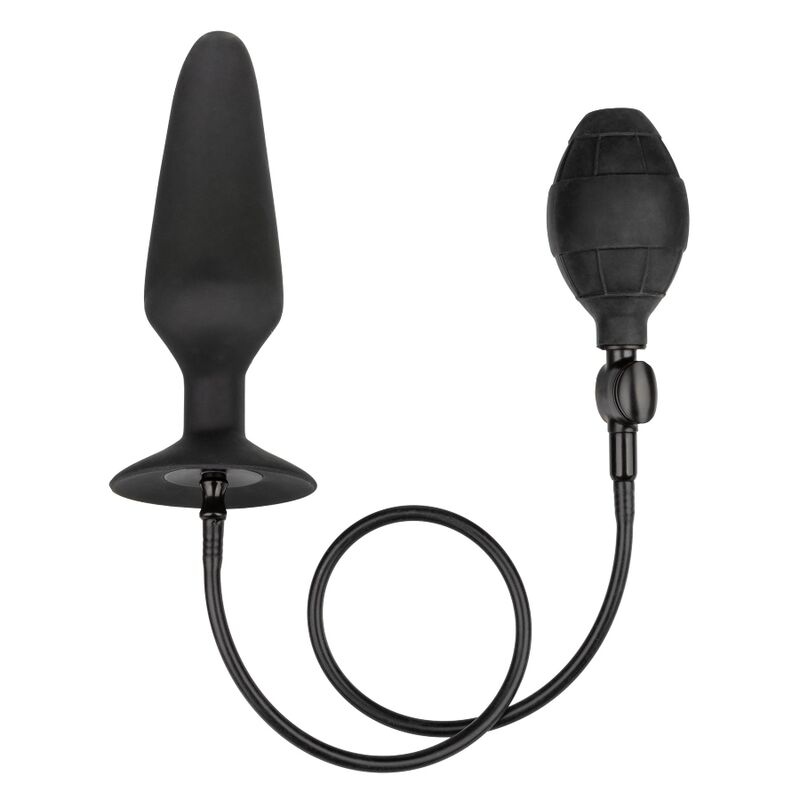 Plug Anal Gonflable XL Silicone Base Ventouse Tuyau Amovible - CalExotics