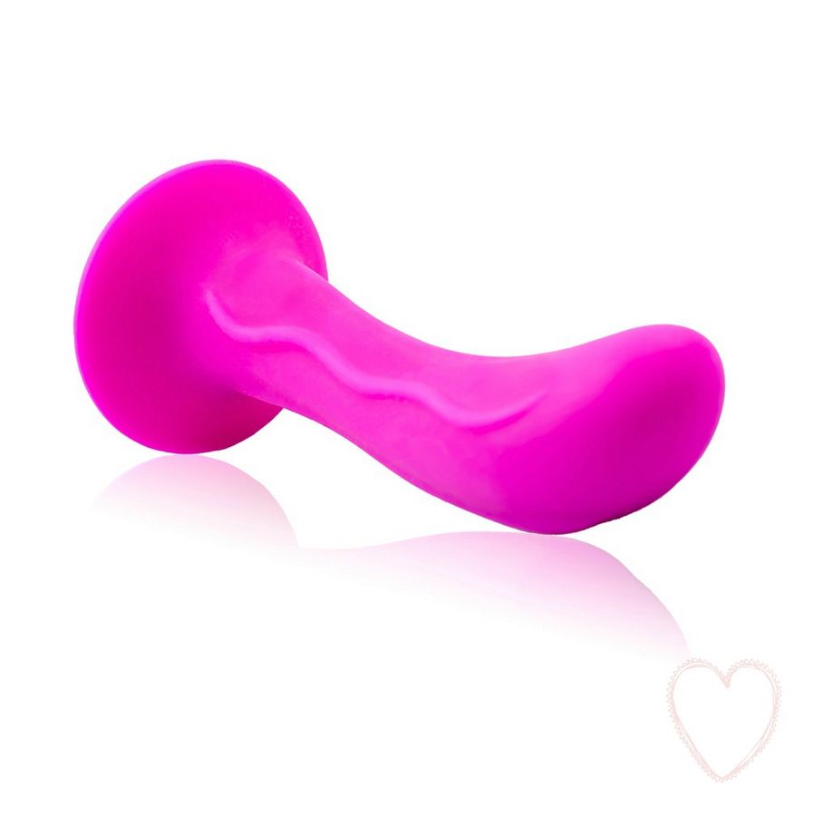 Plug Anal Ventouse Courbé Stimulation Point P et G Silicone - Baile