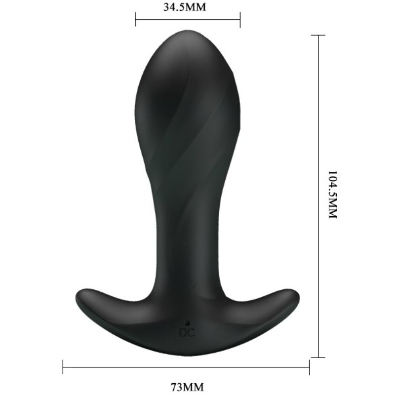 Plug Anal Vibrant 12 Fonctions Flexible Rechargeable - Silicone - Pretty Love