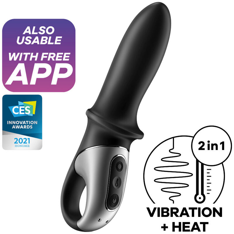 Plug Anal Vibrant Chauffant Hot Passion Connecté IPX7 - Satisfyer