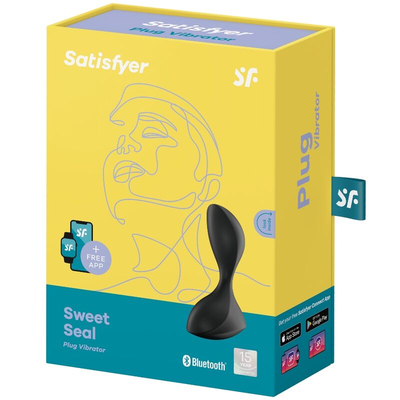 Plug Anal Vibrant Connecté Sweet Seal Étanche IPX7 - Satisfyer