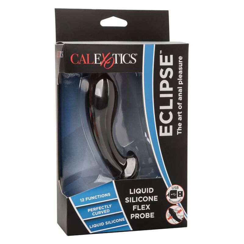 Plug Anal Vibrant Flexible Eclipse Silicone 12 Modes Nervuré - CalExotics