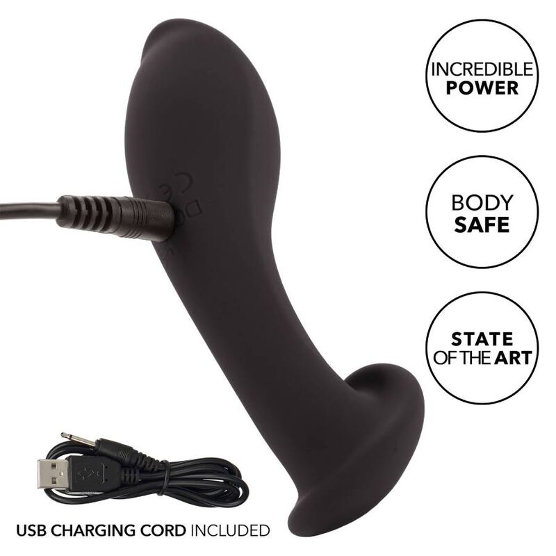 Plug Anal Vibrant Flexible Eclipse Silicone 12 Modes Nervuré - CalExotics