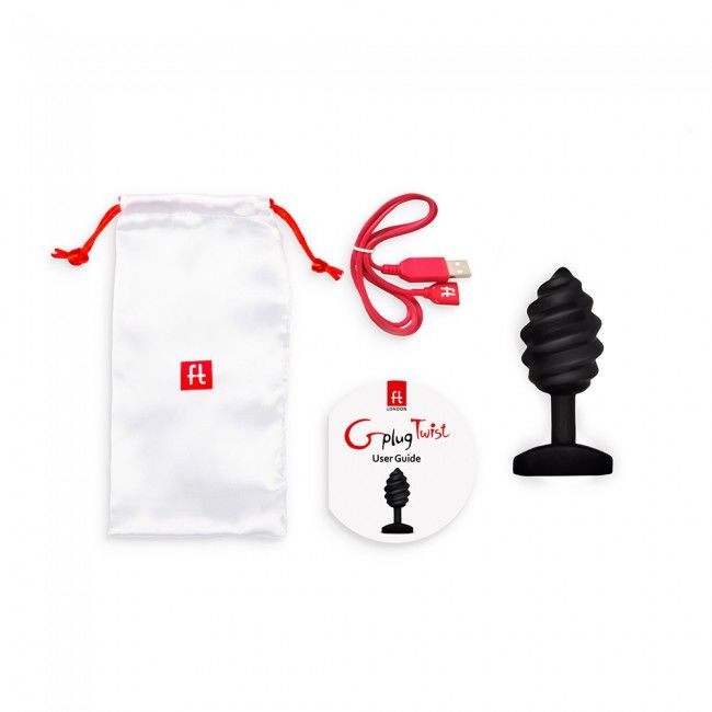 Plug Anal Vibrant Gplug Twist Forme Torsadée 6 Modes Étanche - G-Vibe