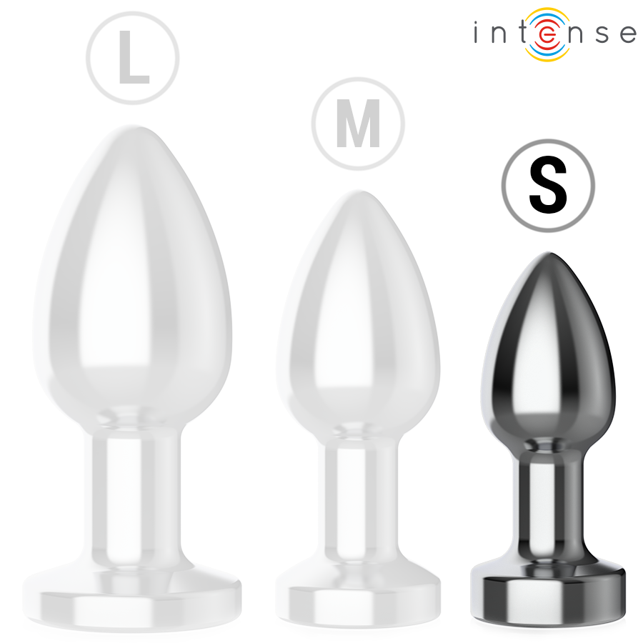 Plug Anal Vibrant Métal 10 Modes Télécommande - S/M/L - Intense