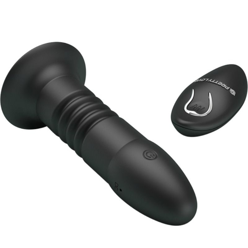 Plug Anal Vibrant Magic Jinger Va-et-Vient Ventouse Rechargeable - Pretty Love