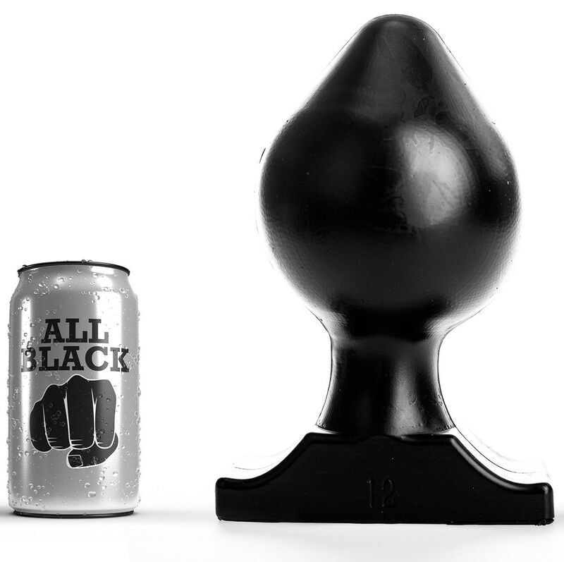 Plug Anal XXL Progressif Fiche 22,5 cm Flexible - All Black