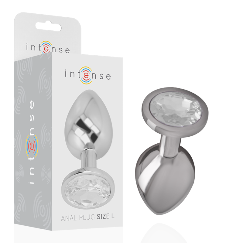 Plug Bijou Aluminium Cristal - 3 Tailles Disponibles - Intense