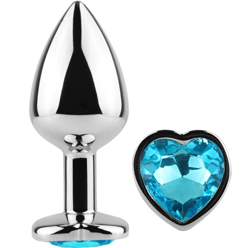 Plug Bijou Anal Coeur Métal Poli Conique 7 cm - Secretplay