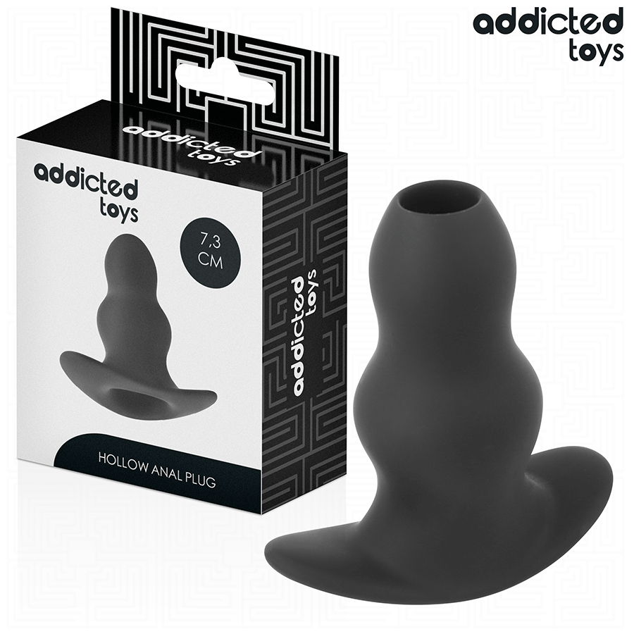 Plug Tunnel Anal Double Renflement Silicone 5 Tailles - Addicted Toys