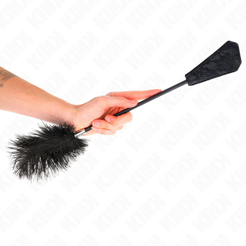 Plumeau Plumes d'Autruche Tickler Palette Dentelle 56 cm - Kink