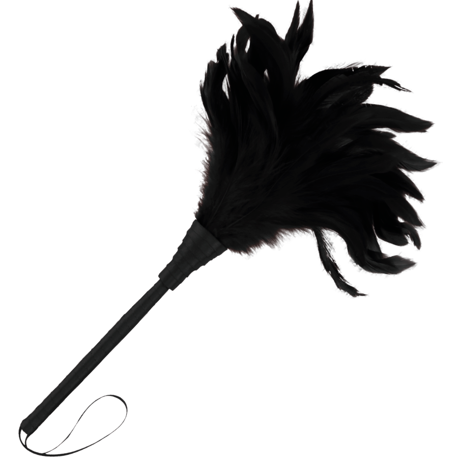 Plumeau Érotique Stimulant Plumes 24 cm - Darkness