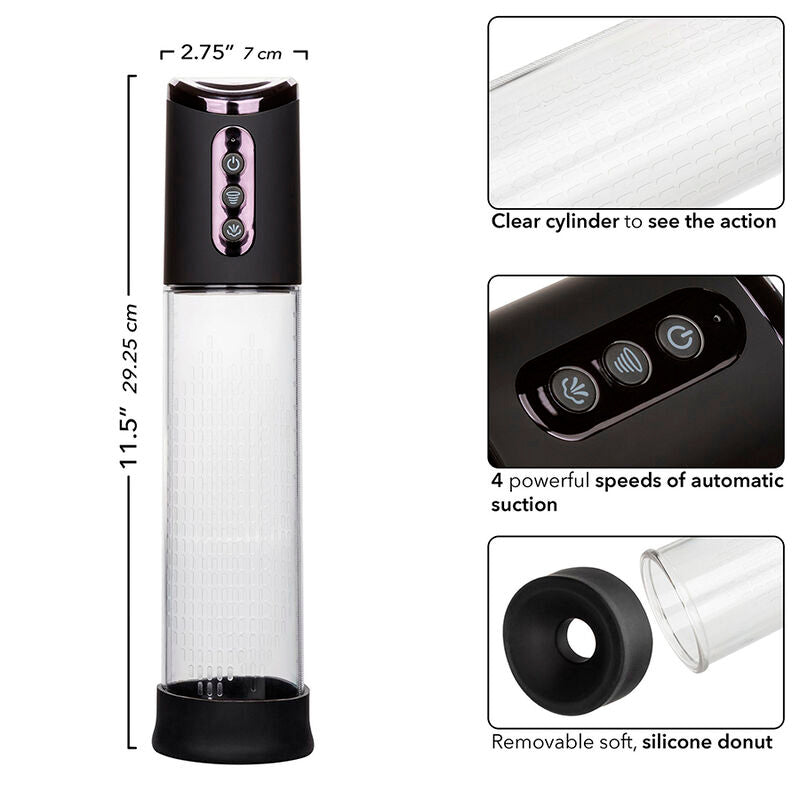 Pompe à Pénis Automatique Peak 4 Vitesses Rechargeable USB - CalExotics
