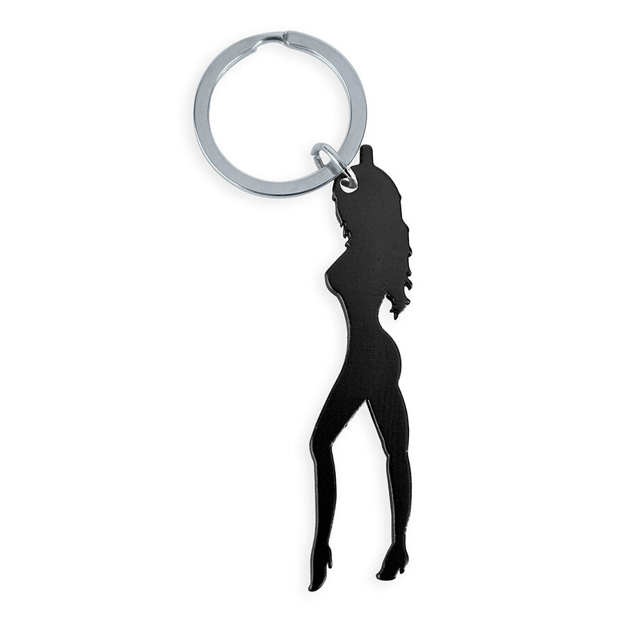 Porte-Clés Silhouette Féminine Décapsuleur Métal - Diablo Picante