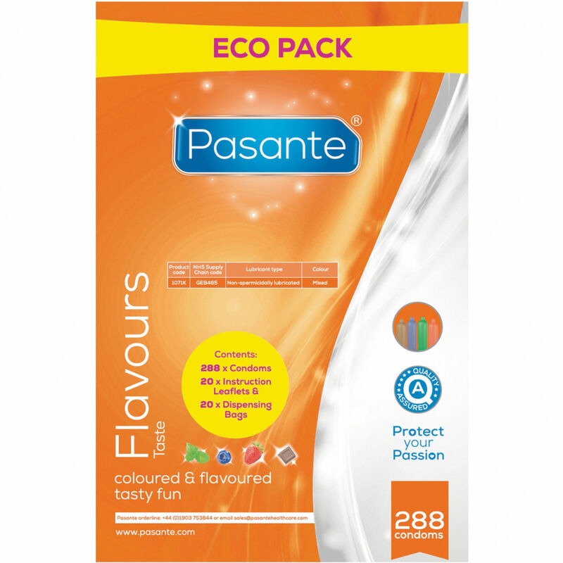 Préservatifs Aromatisés Taste 4 Saveurs Latex Naturel - Pasante