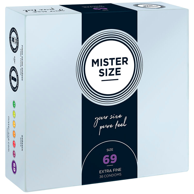 Préservatifs Mister Size - Taille du M au XXXL - Ultra Fin
