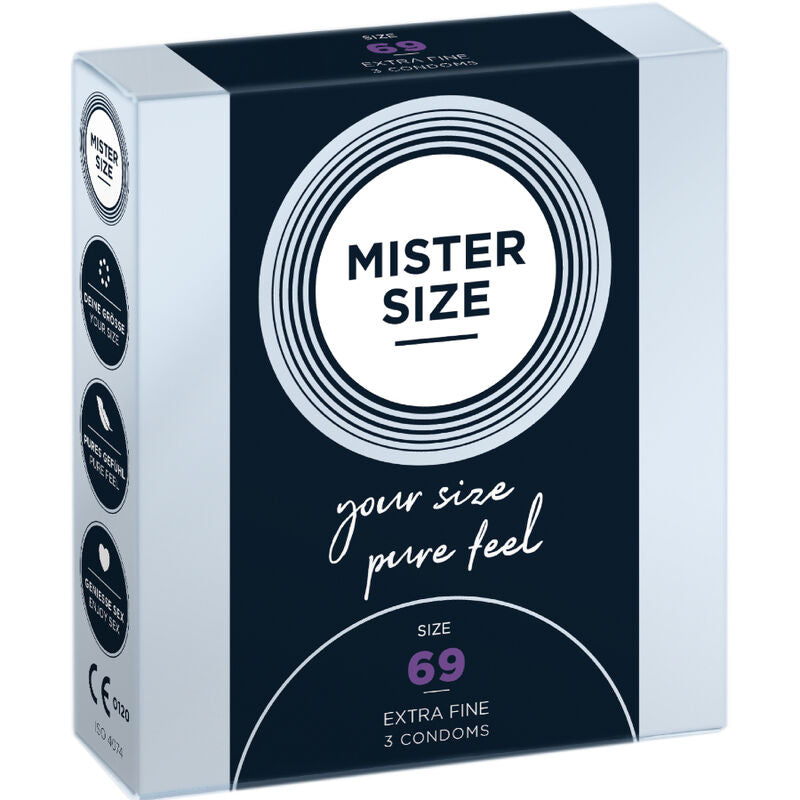 Préservatifs Mister Size - Taille du M au XXXL - Ultra Fin