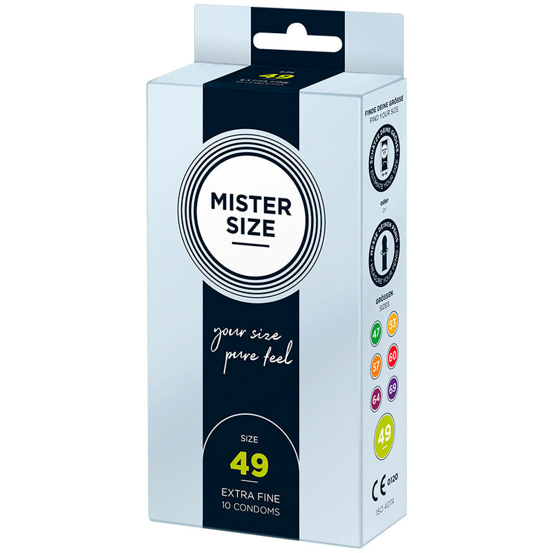 Préservatifs Mister Size - Taille du M au XXXL - Ultra Fin