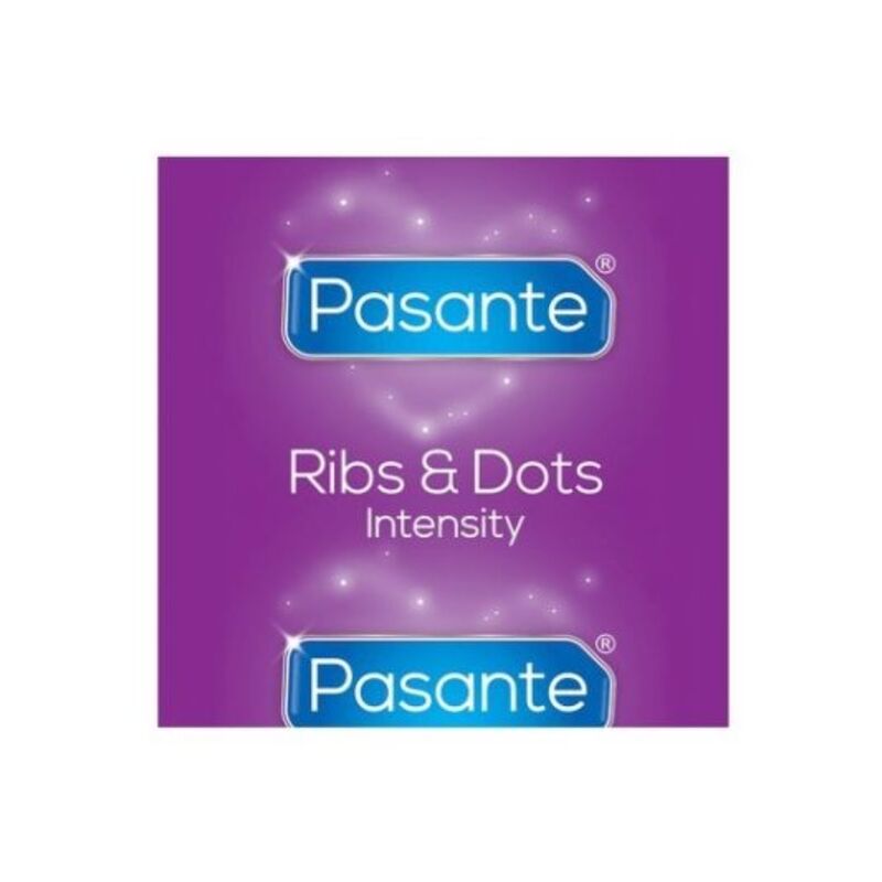 Préservatifs Texturés Ribs & Dots Intensity Boîte de 144 - Pasante